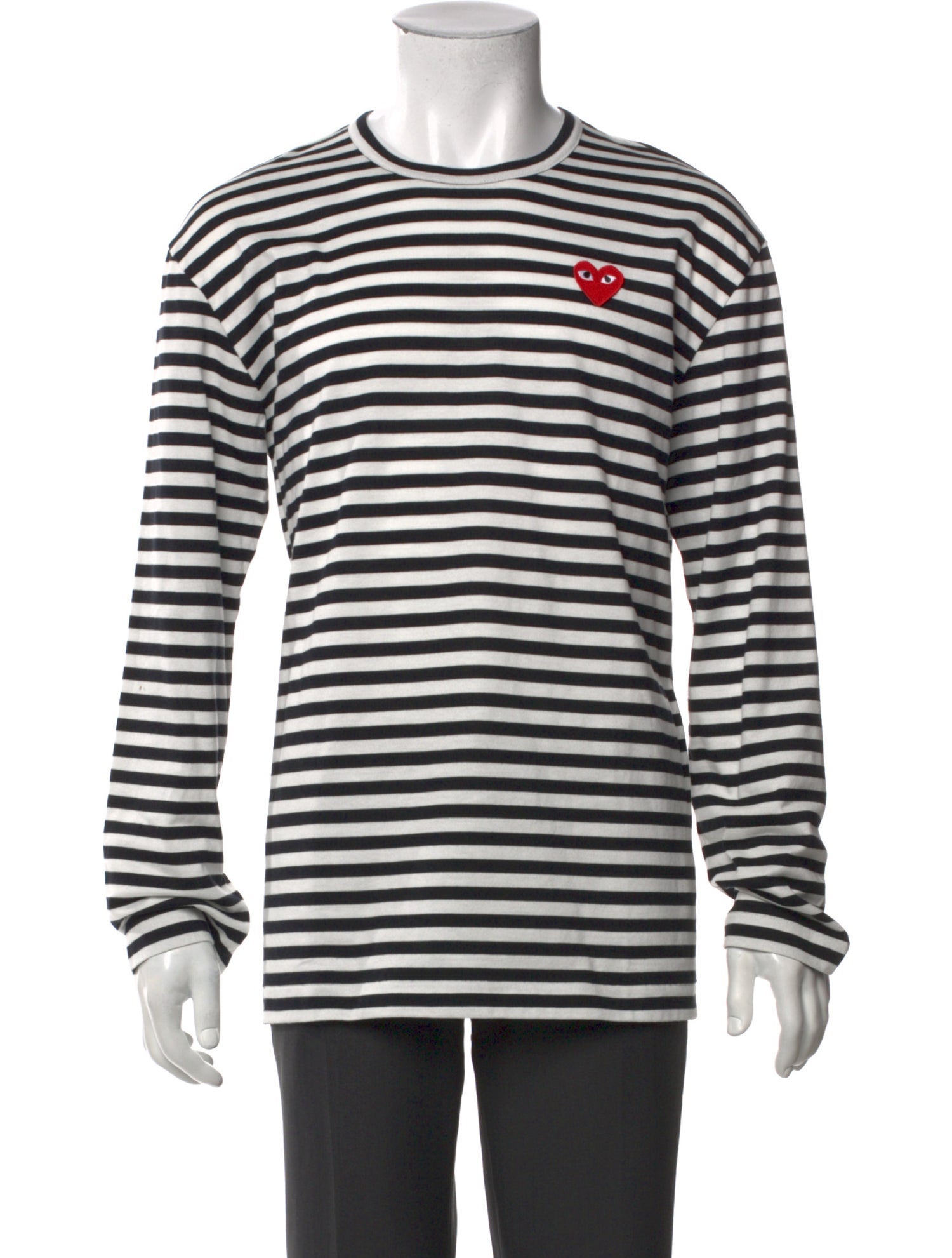 Comme des Garçons Play Striped Crew Neck T-Shirt