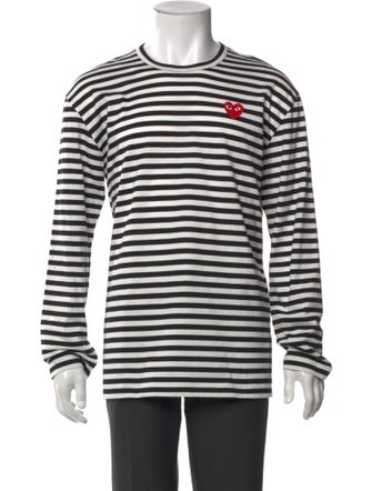Comme des Garçons Play Striped Crew Neck T-Shirt