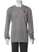 Comme des Garçons Play Striped Crew Neck T-Shirt