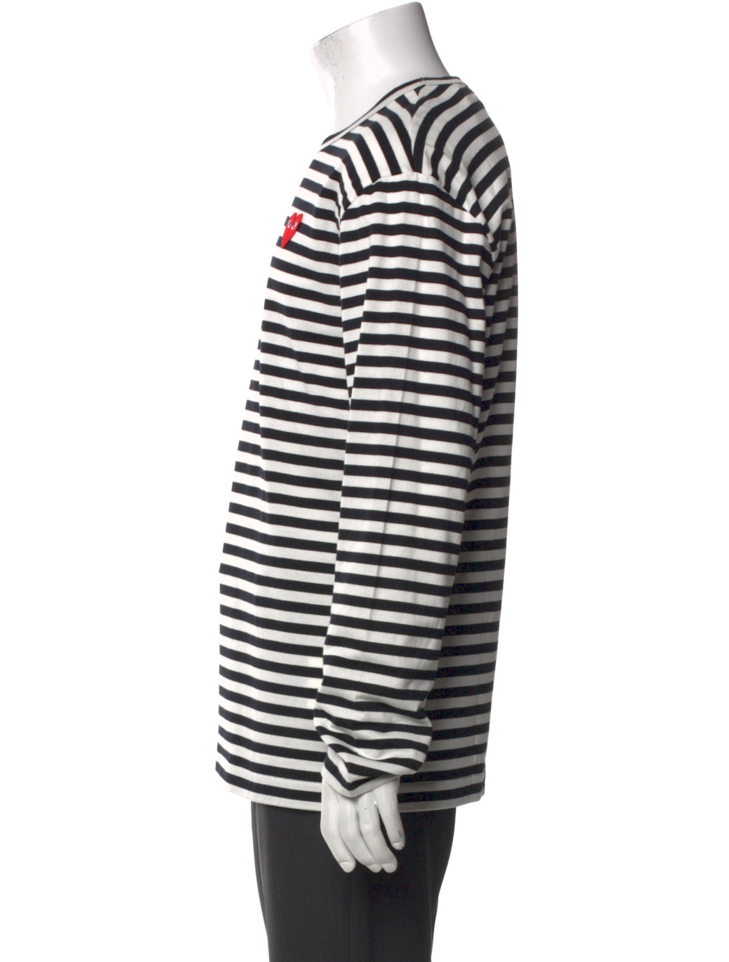 Comme des Garçons Play Striped Crew Neck T-Shirt