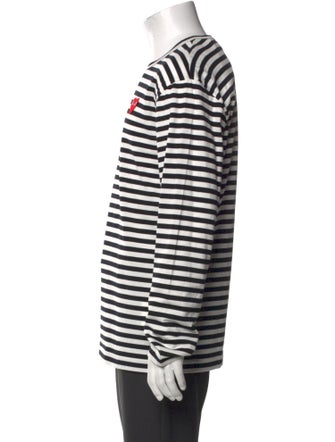 Comme des Garçons Play Striped Crew Neck T-Shirt
