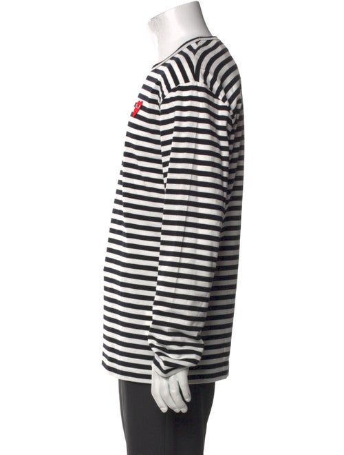 Comme des Garçons Play Striped Crew Neck T-Shirt