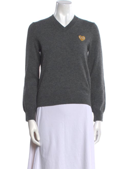 Comme des Garçons Play Wool V-Neck Sweater