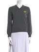 Comme des Garçons Play Wool V-Neck Sweater