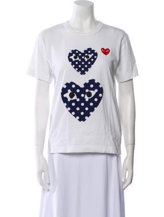 Comme des Garçons Play Graphic Print Crew Neck T-Shirt