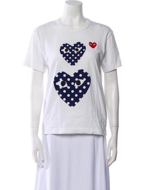 Comme des Garçons Play Graphic Print Crew Neck T-Shirt