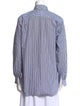 Comme des Garçons Play Striped Long Sleeve Button-Up Top