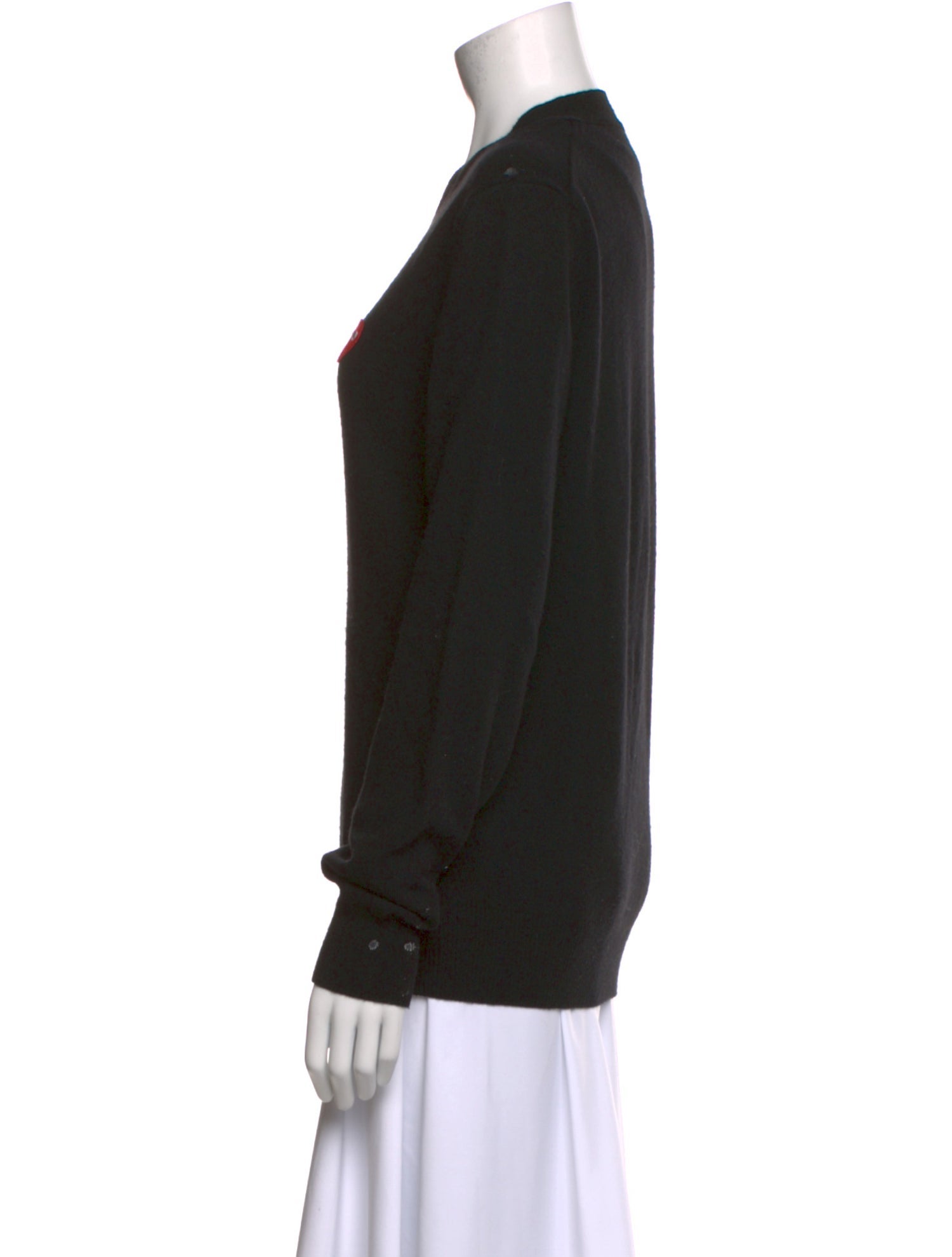 Comme des Garçons Play Wool V-Neck Sweater