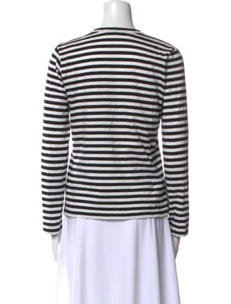 Comme des Garçons Play Striped Crew Neck Top