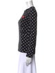 Comme des Garçons Play Polka Dot Print Crew Neck Top