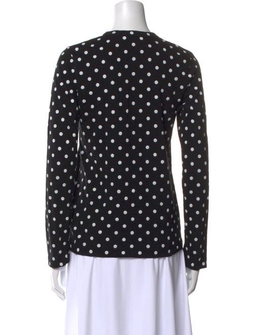 Comme des Garçons Play Polka Dot Print Crew Neck Top