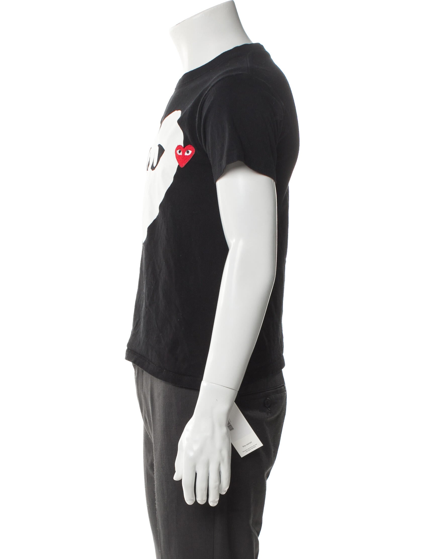Comme des Garçons Play Wool Graphic Print T-Shirt