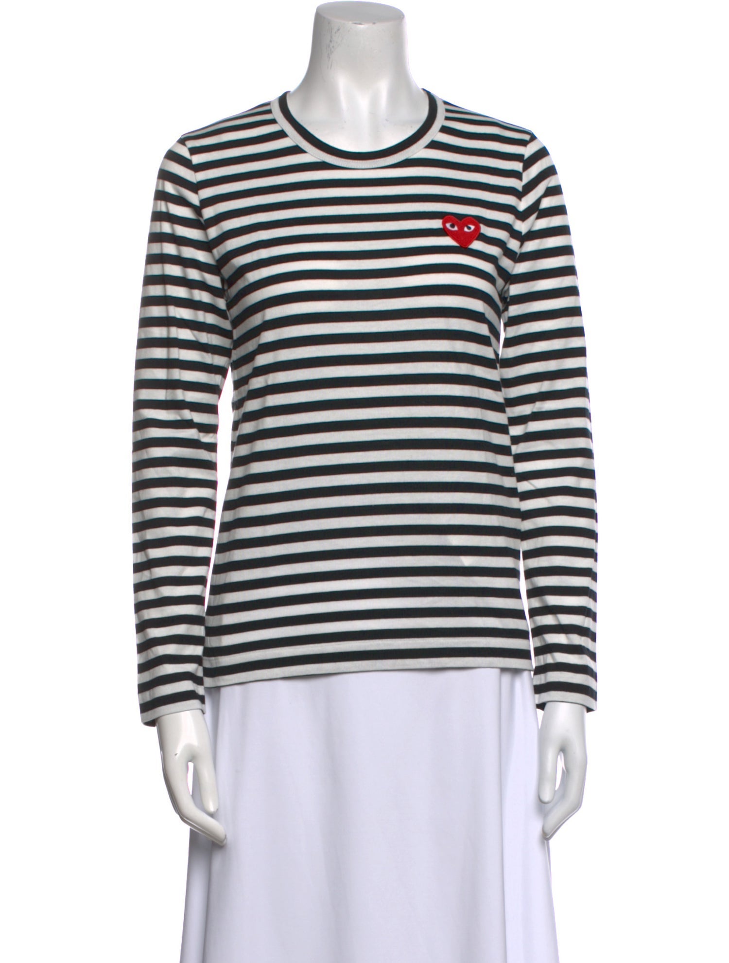 Comme des Garçons Play Striped Crew Neck T-Shirt w/ Tags