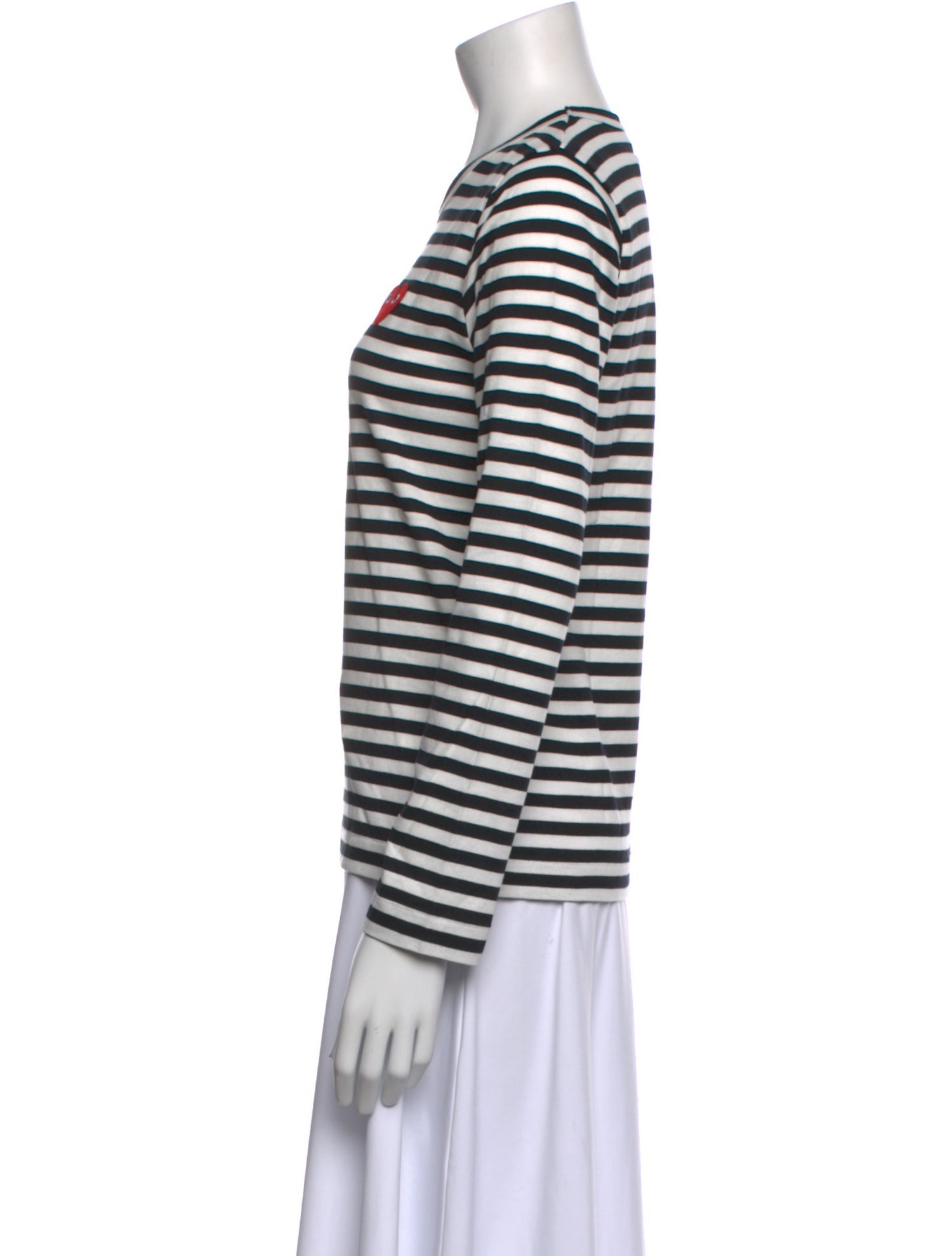 Comme des Garçons Play Striped Crew Neck T-Shirt w/ Tags
