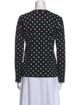 Comme des Garçons Play Polka Dot Print Crew Neck Blouse