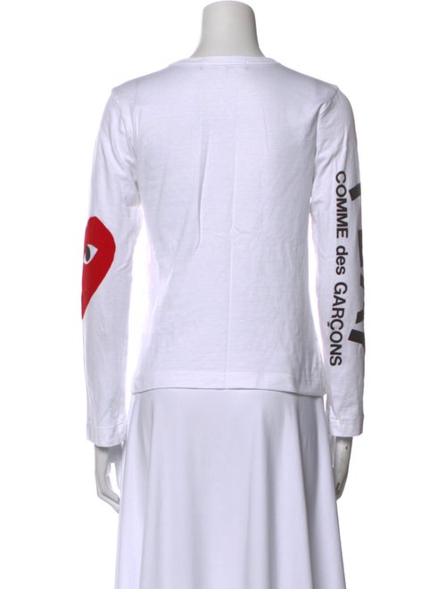 Comme des Garçons Play Graphic Print Crew Neck Sweatshirt