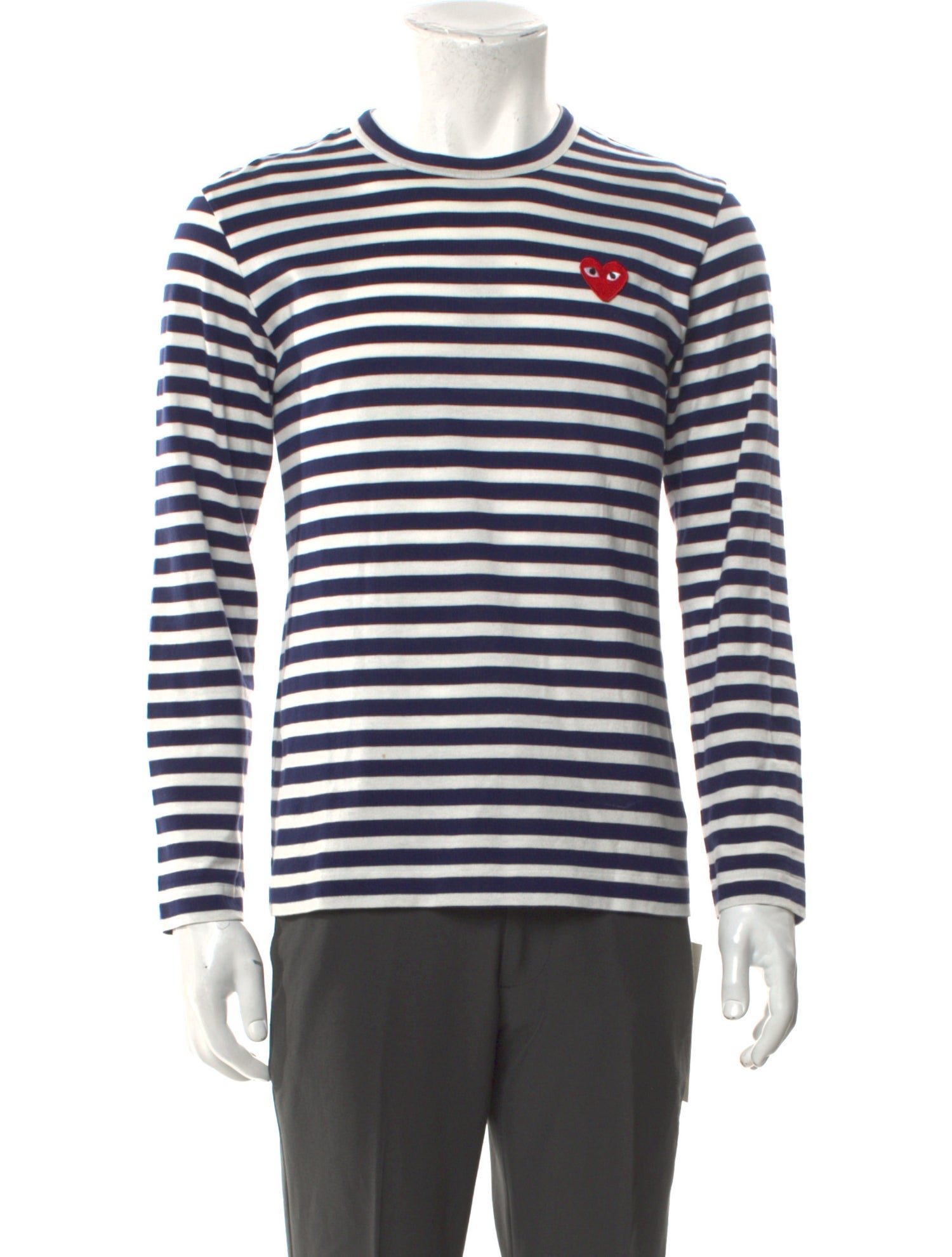 Comme des Garçons Play Striped Crew Neck T-Shirt