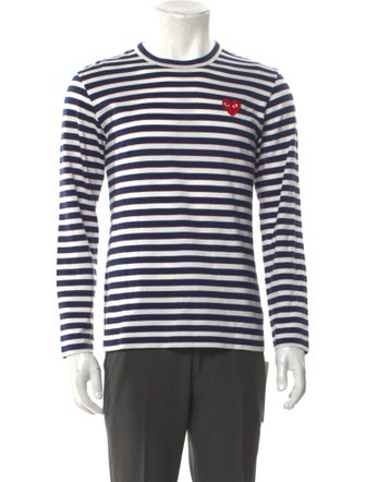 Comme des Garçons Play Striped Crew Neck T-Shirt