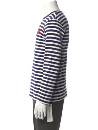 Comme des Garçons Play Striped Crew Neck T-Shirt