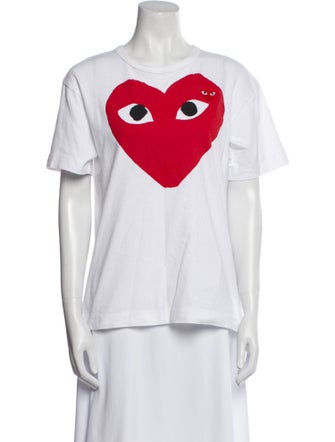 Comme des Garçons Play Graphic Print Crew Neck T-Shirt