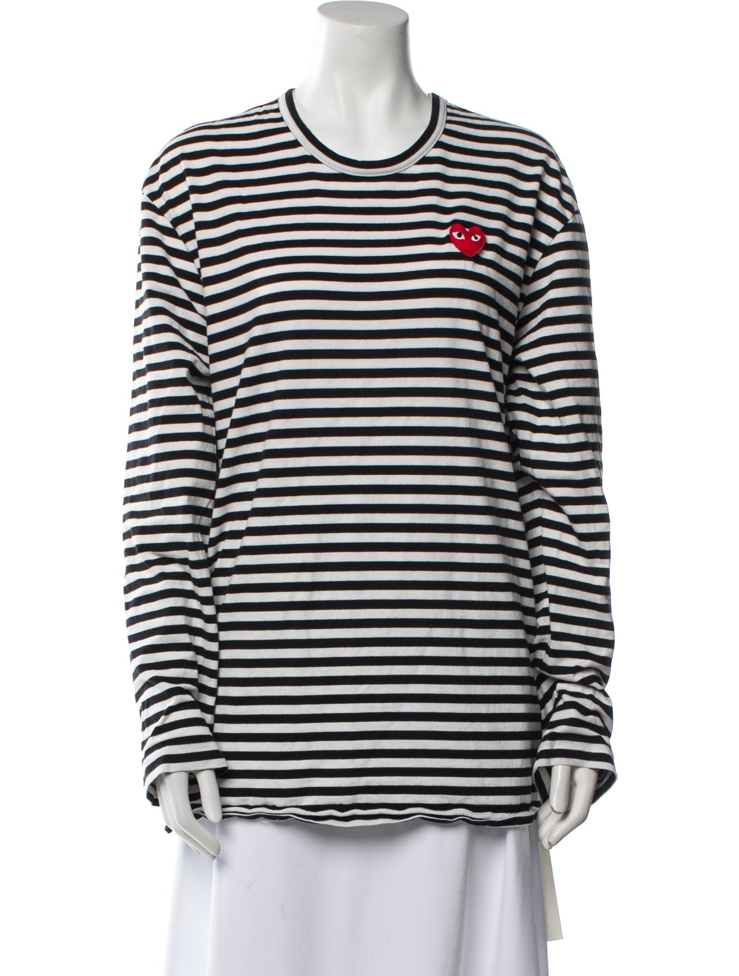 Comme des Garçons Play Striped Crew Neck T-Shirt