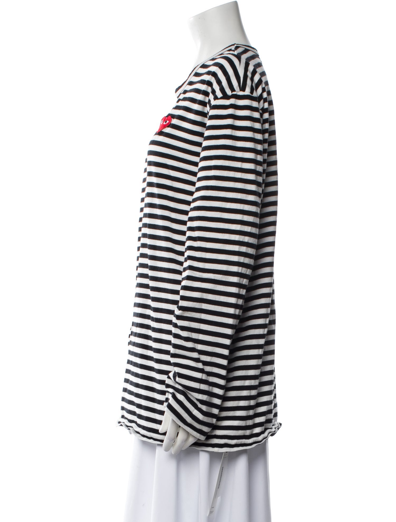 Comme des Garçons Play Striped Crew Neck T-Shirt