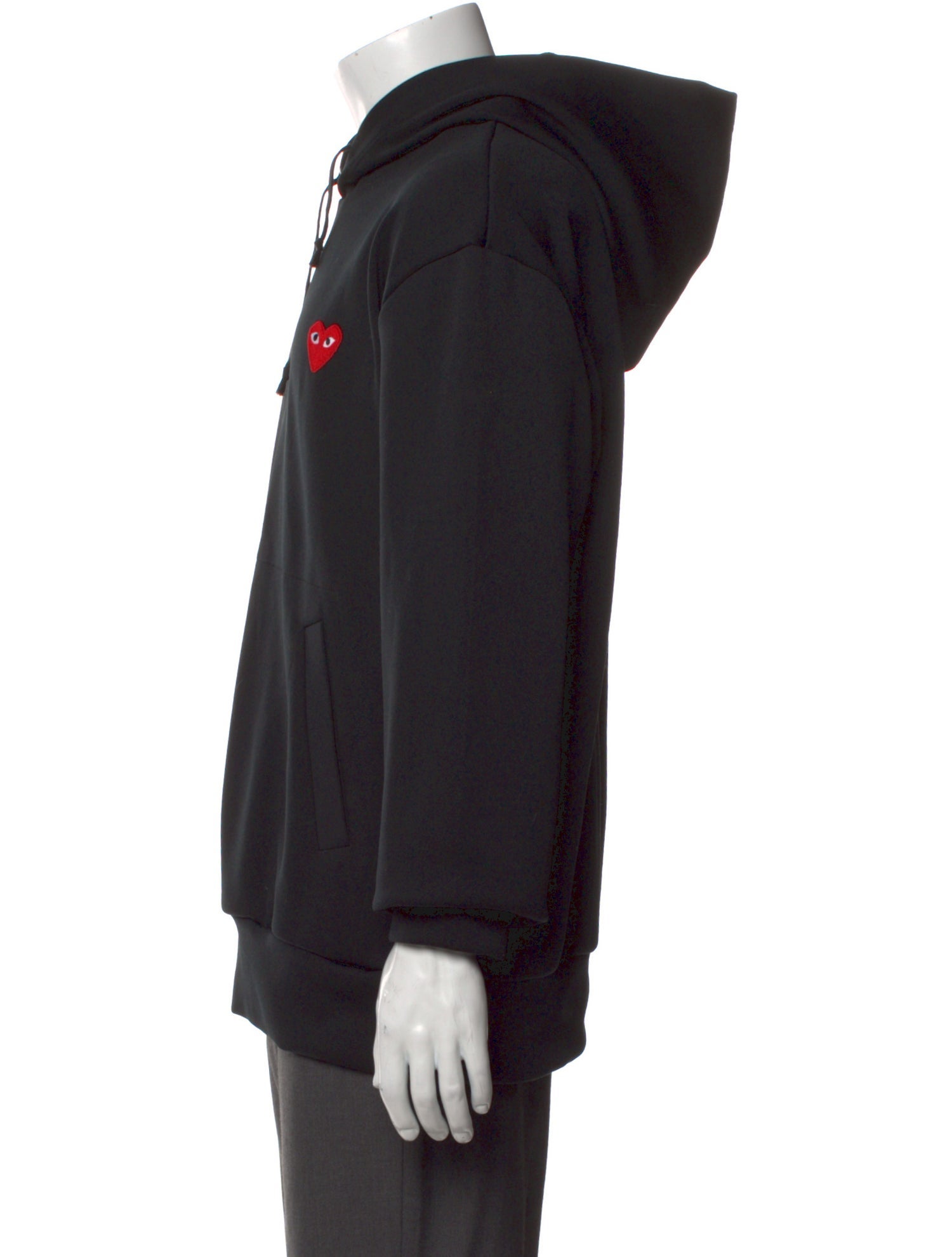 Comme des Garçons Play Graphic Print Crew Neck Hoodie