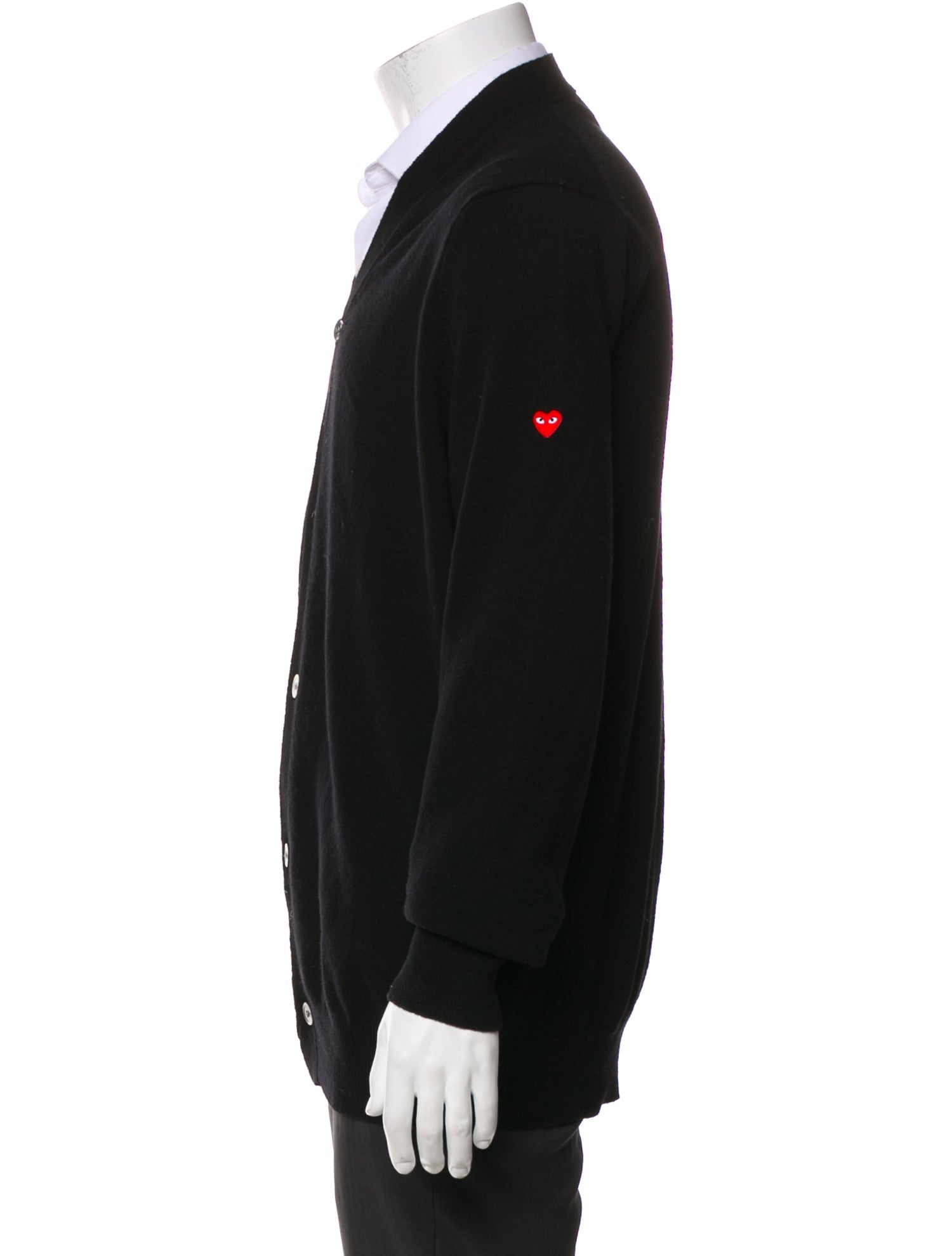 Comme des Garçons Play Wool V-Neck Cardigan