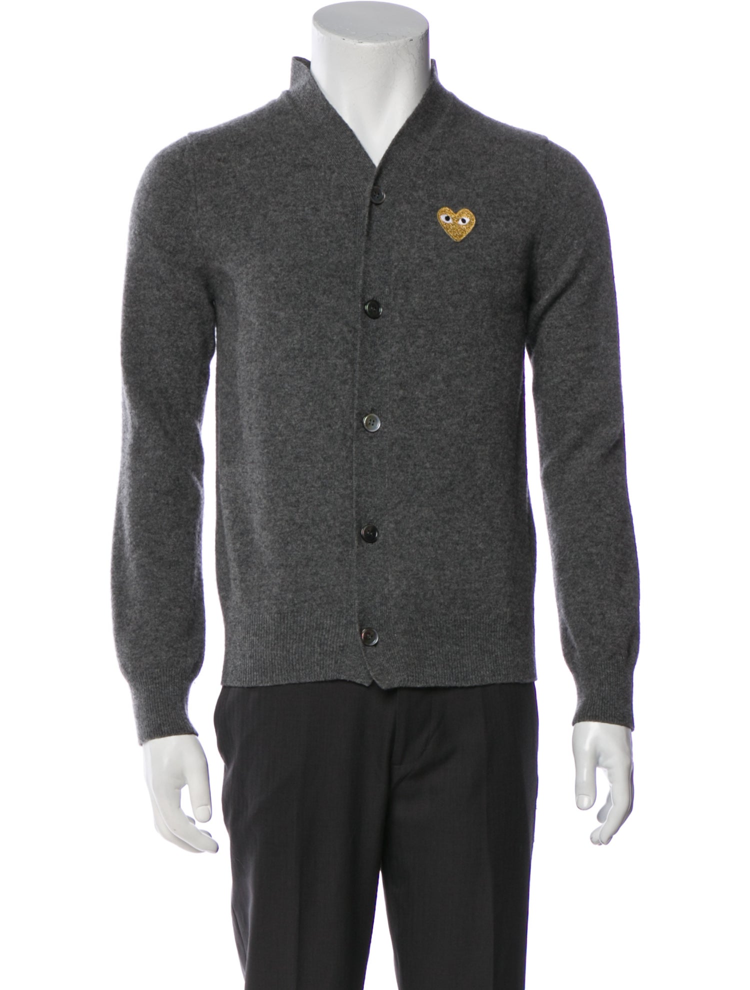 Comme des Garçons Play Wool V-Neck Cardigan