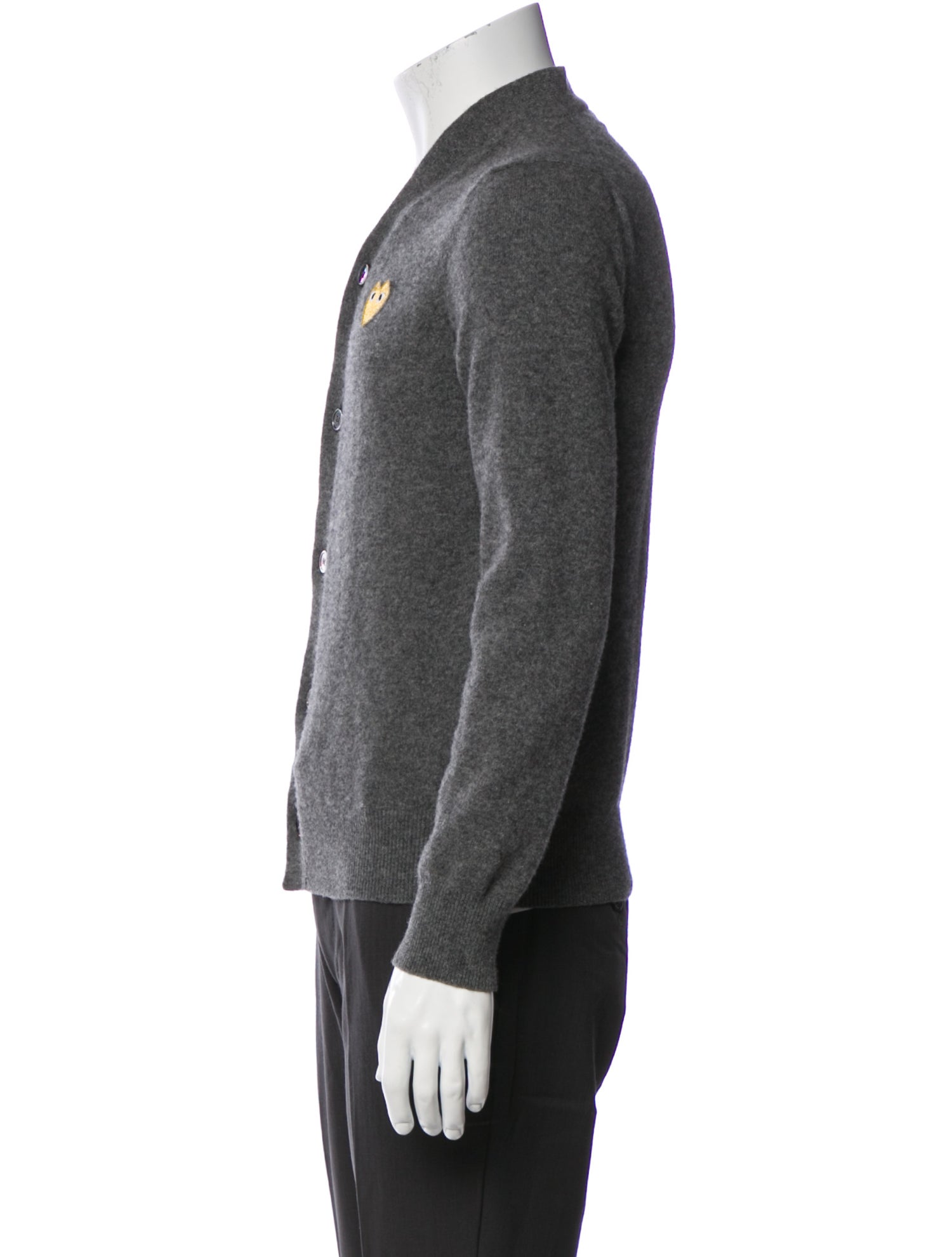 Comme des Garçons Play Wool V-Neck Cardigan