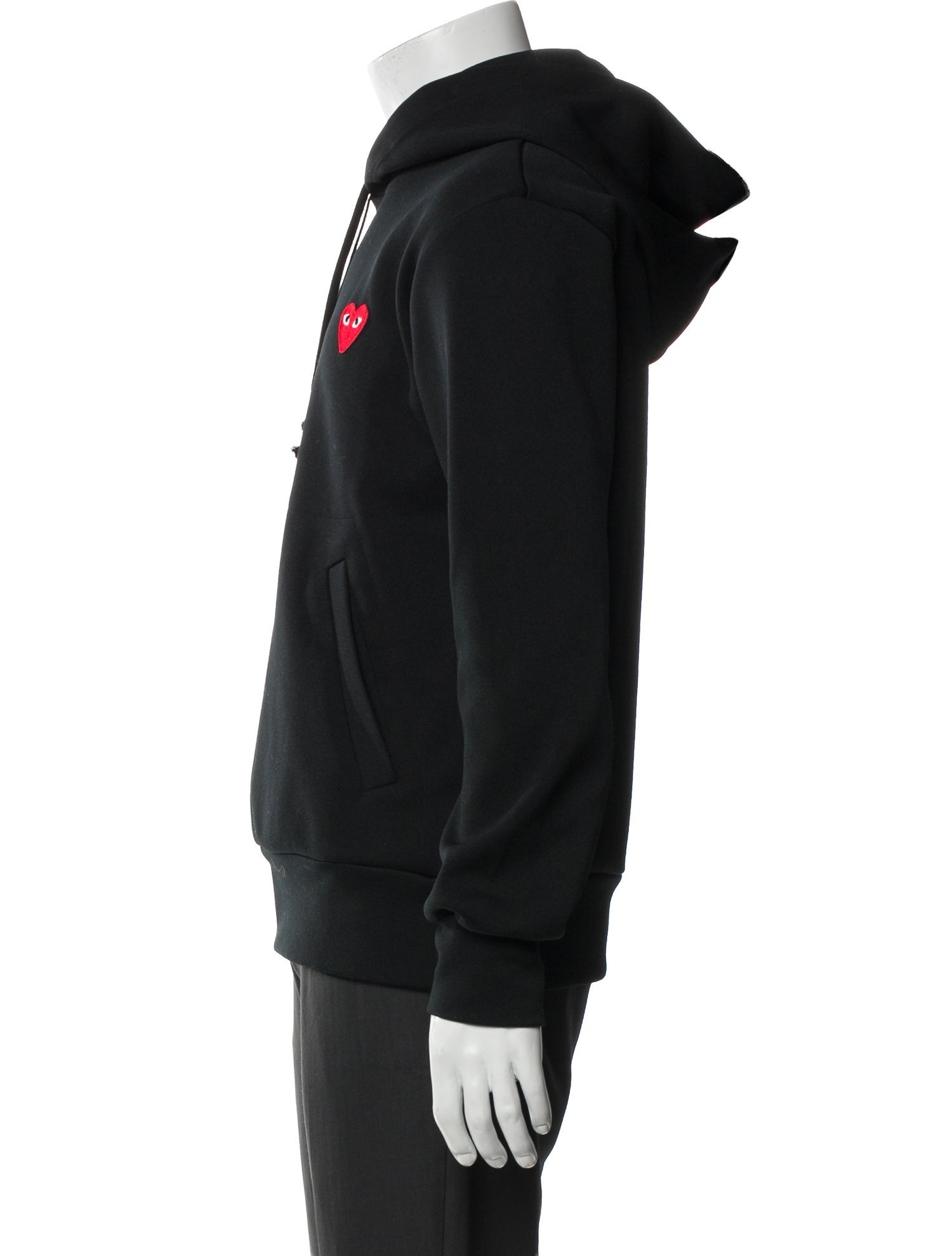 Comme des Garçons Play Crew Neck Long Sleeve Hoodie