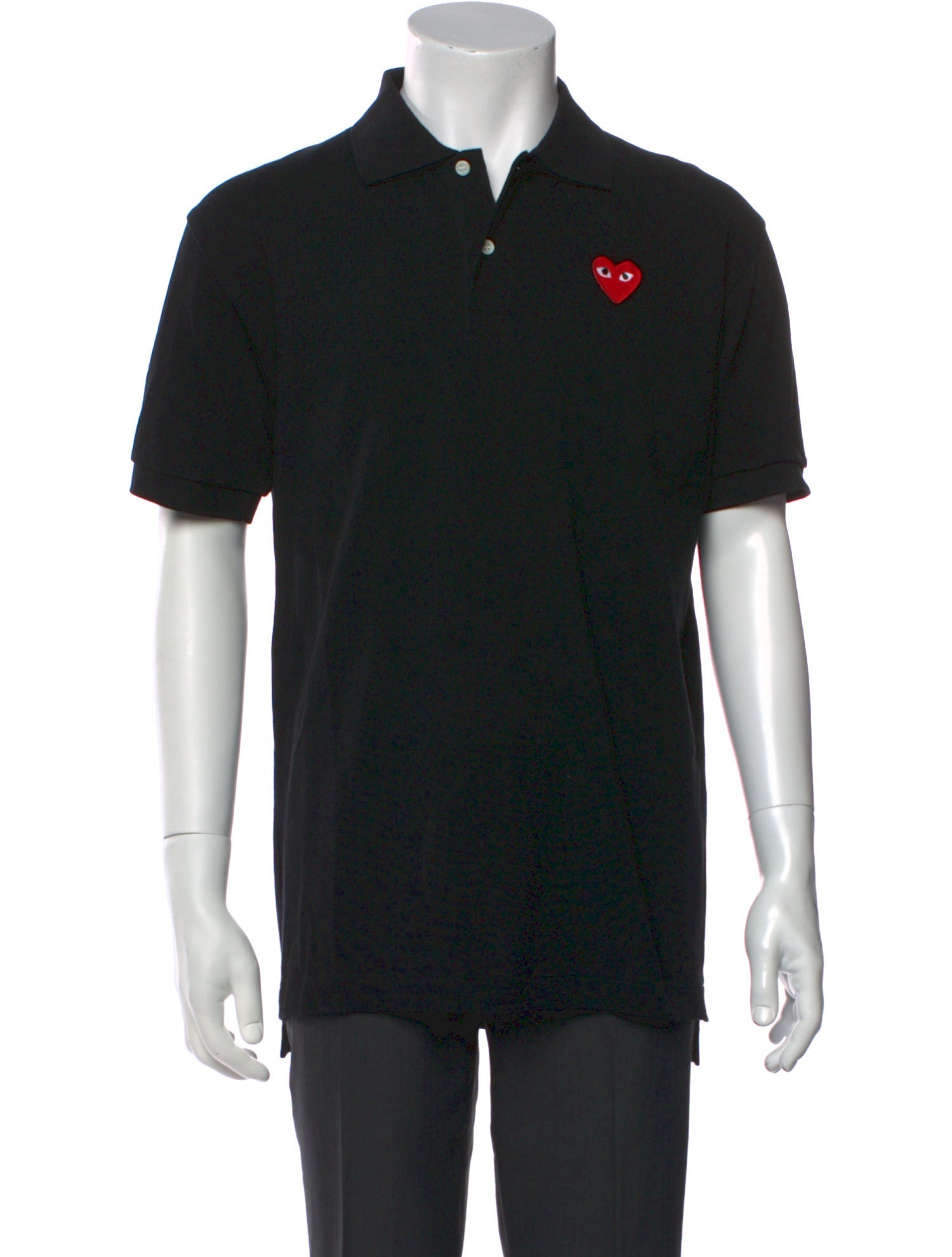 Comme des Garçons Play Crew Neck Short Sleeve Polo Shirt w/ Tags