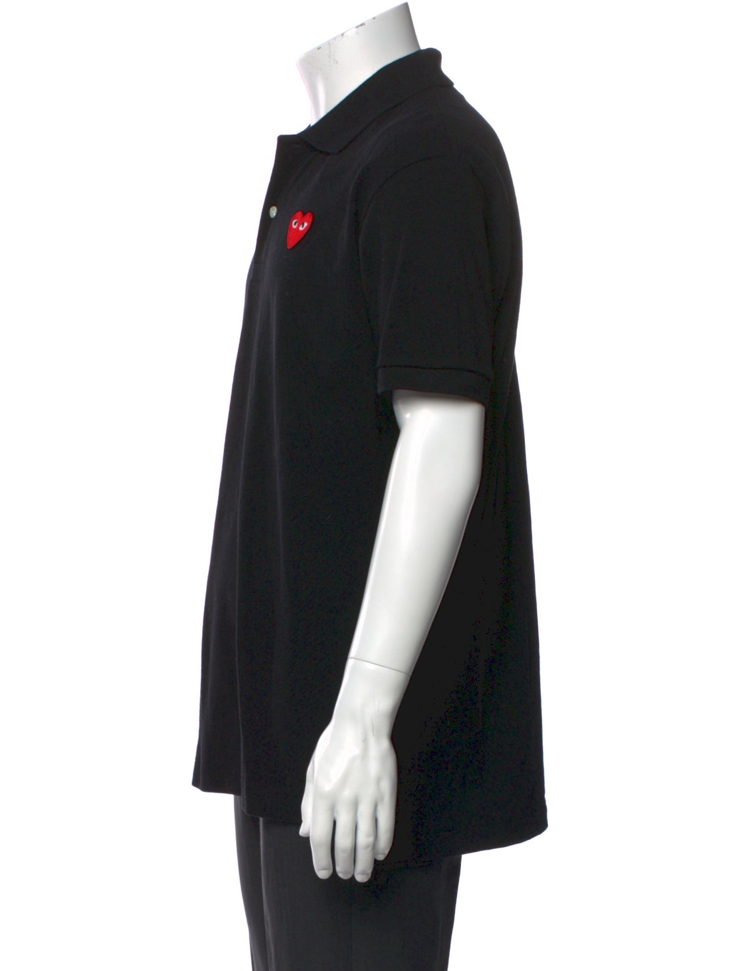 Comme des Garçons Play Crew Neck Short Sleeve Polo Shirt w/ Tags