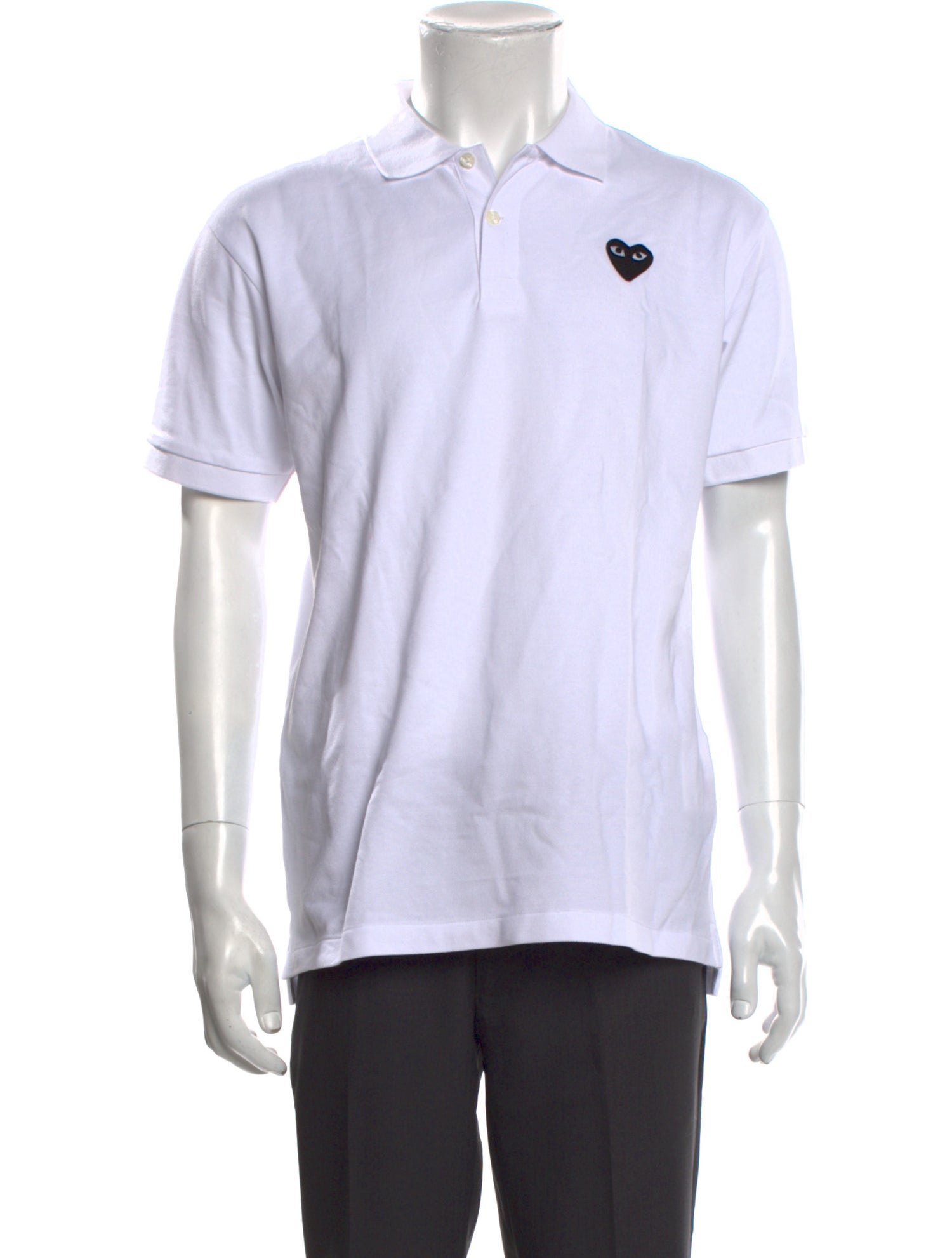 Comme des Garçons Play Crew Neck Short Sleeve Polo Shirt w/ Tags