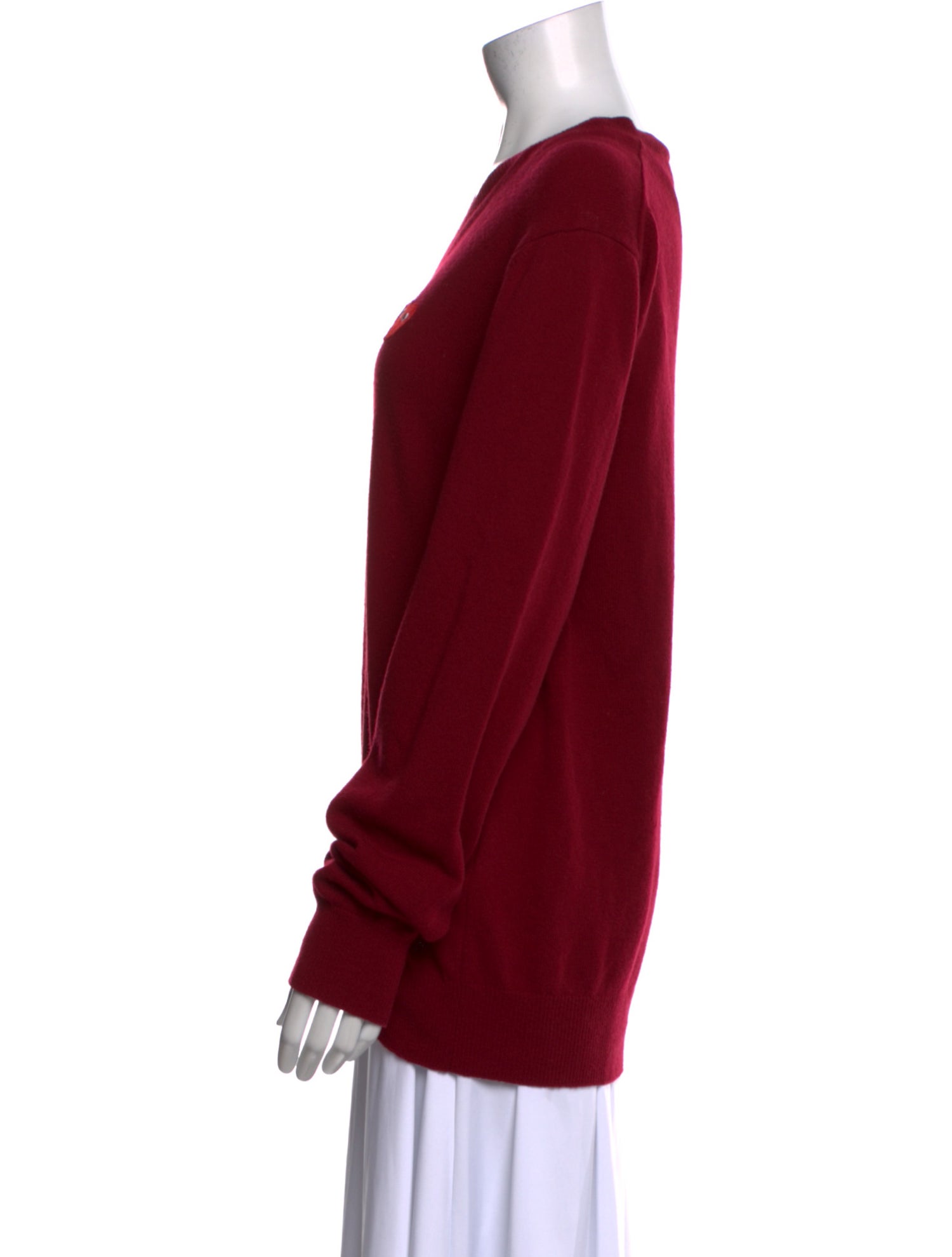 Comme des Garçons Play Wool V-Neck Sweater