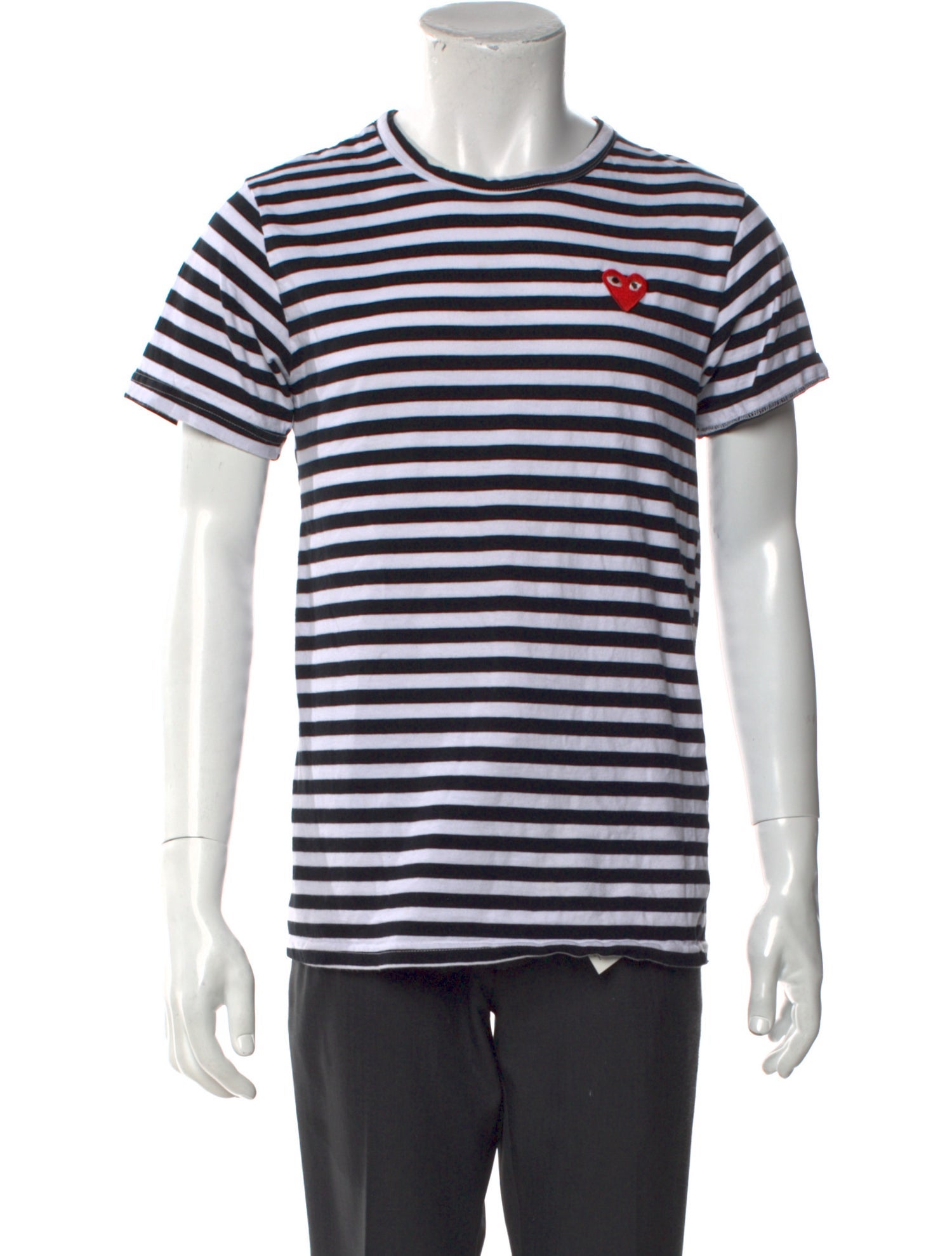 Comme des Garçons Play Striped Crew Neck T-Shirt