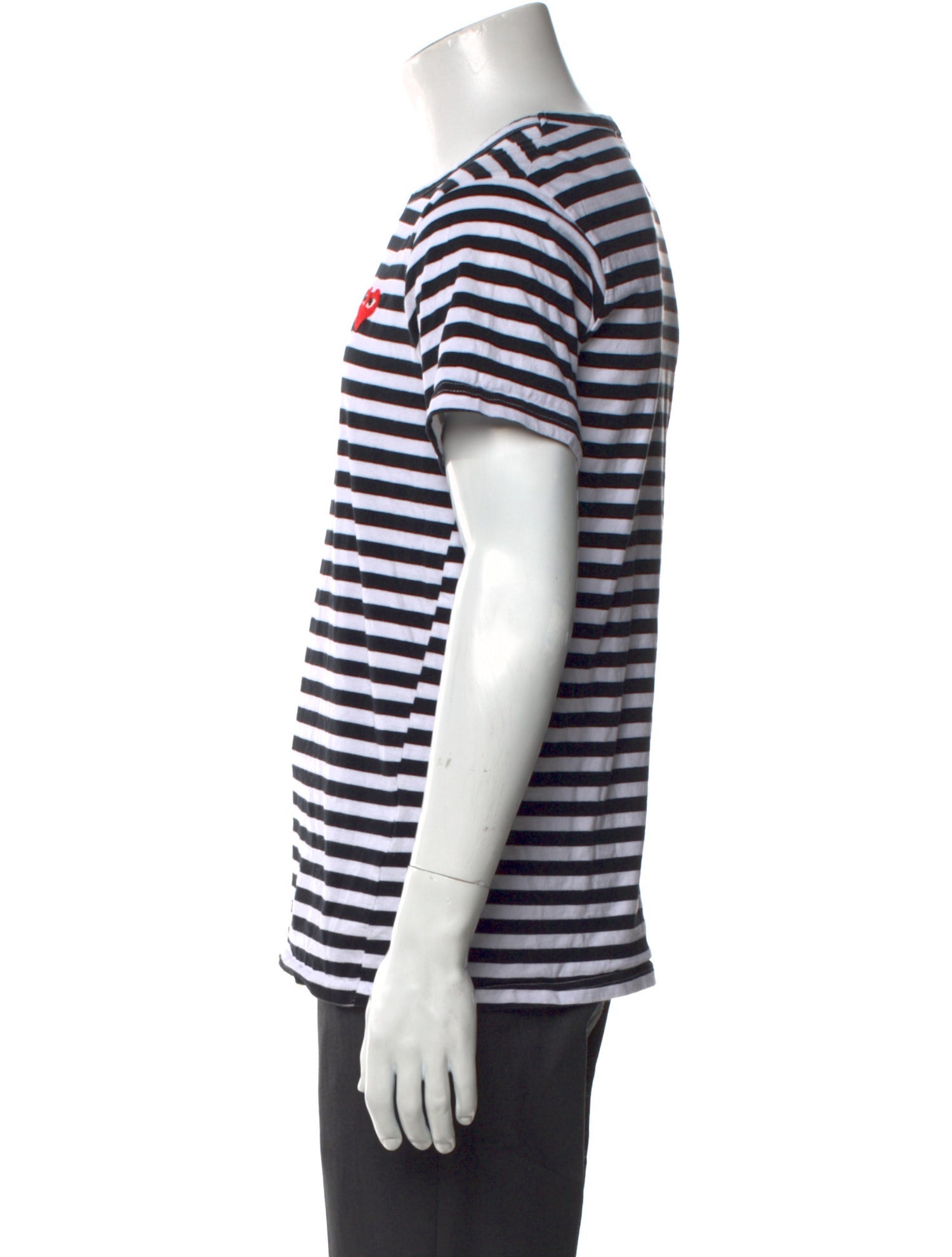 Comme des Garçons Play Striped Crew Neck T-Shirt