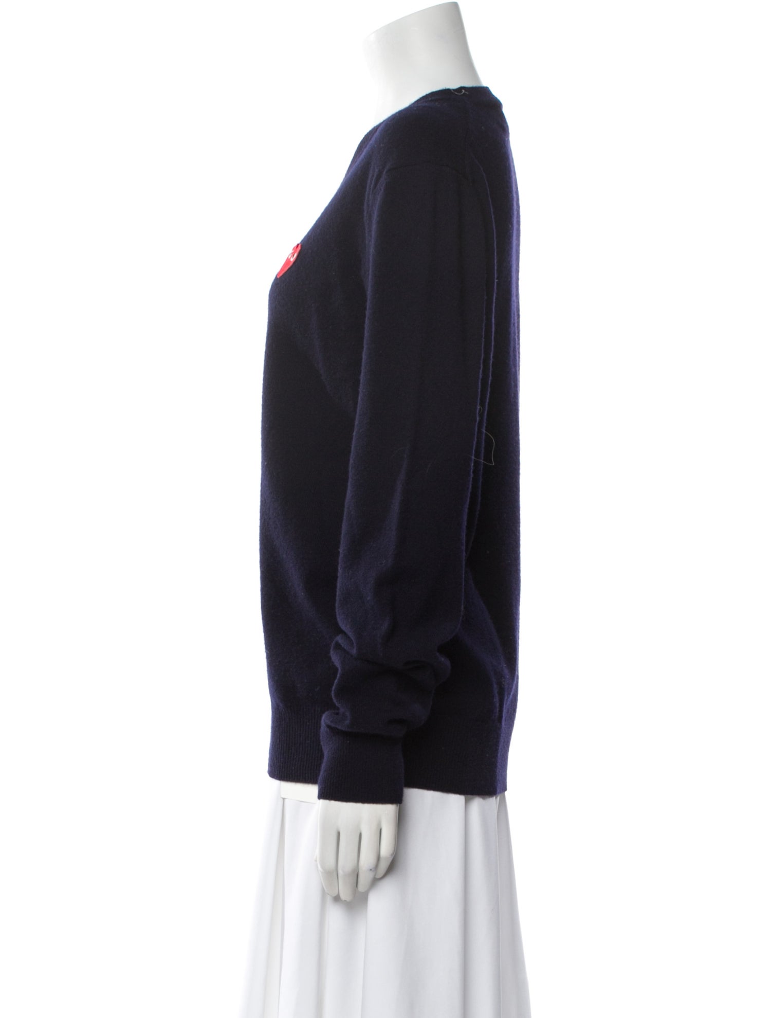Comme des Garçons Play Wool V-Neck Sweater