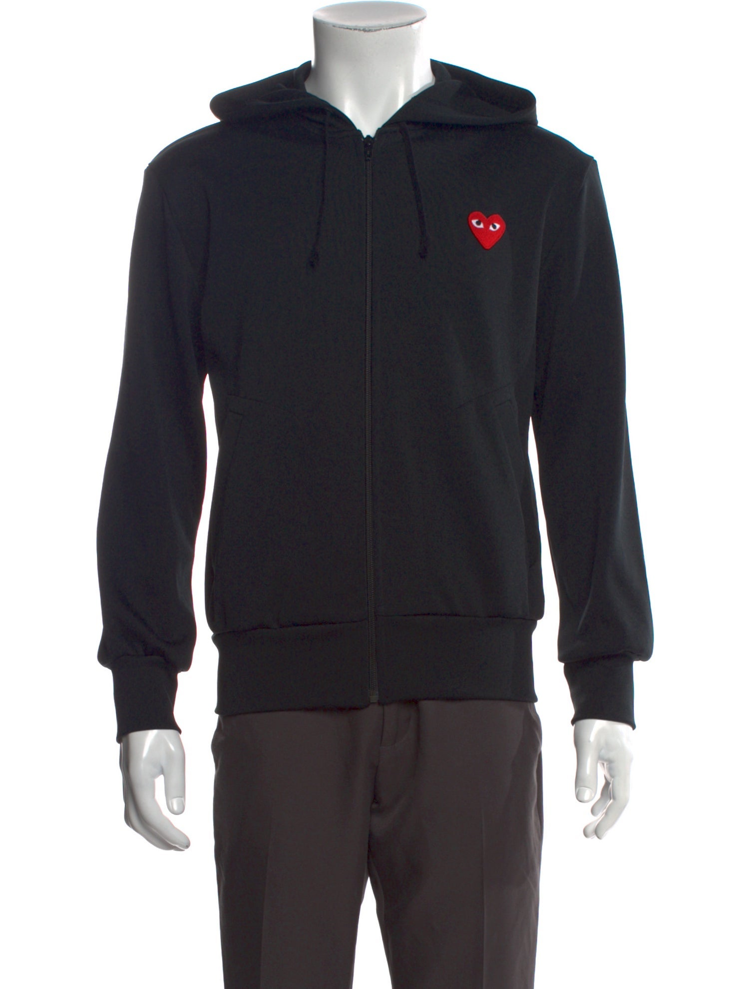 Comme des Garçons Play Crew Neck Long Sleeve Hoodie