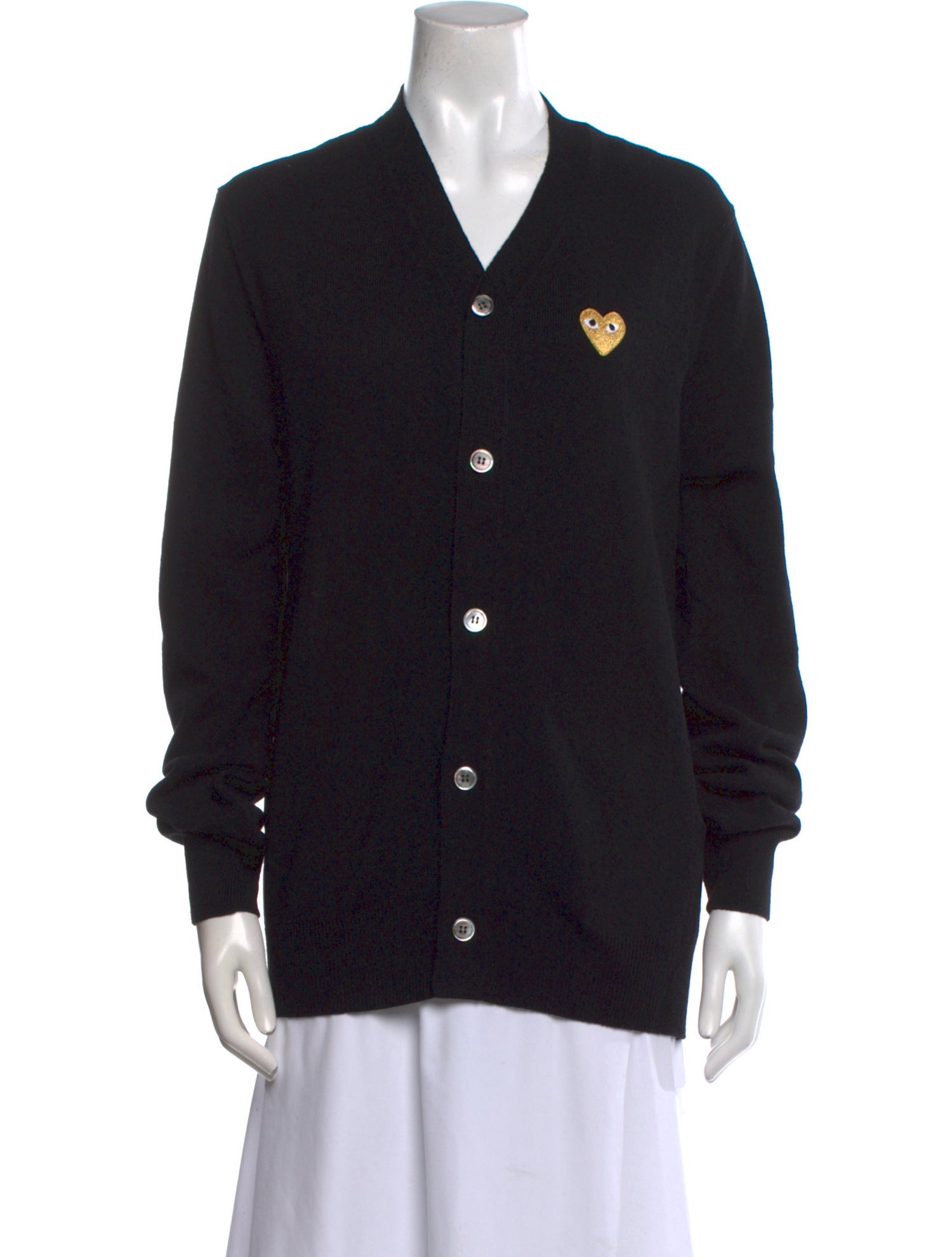 Comme des Garçons Play Wool V-Neck Sweater