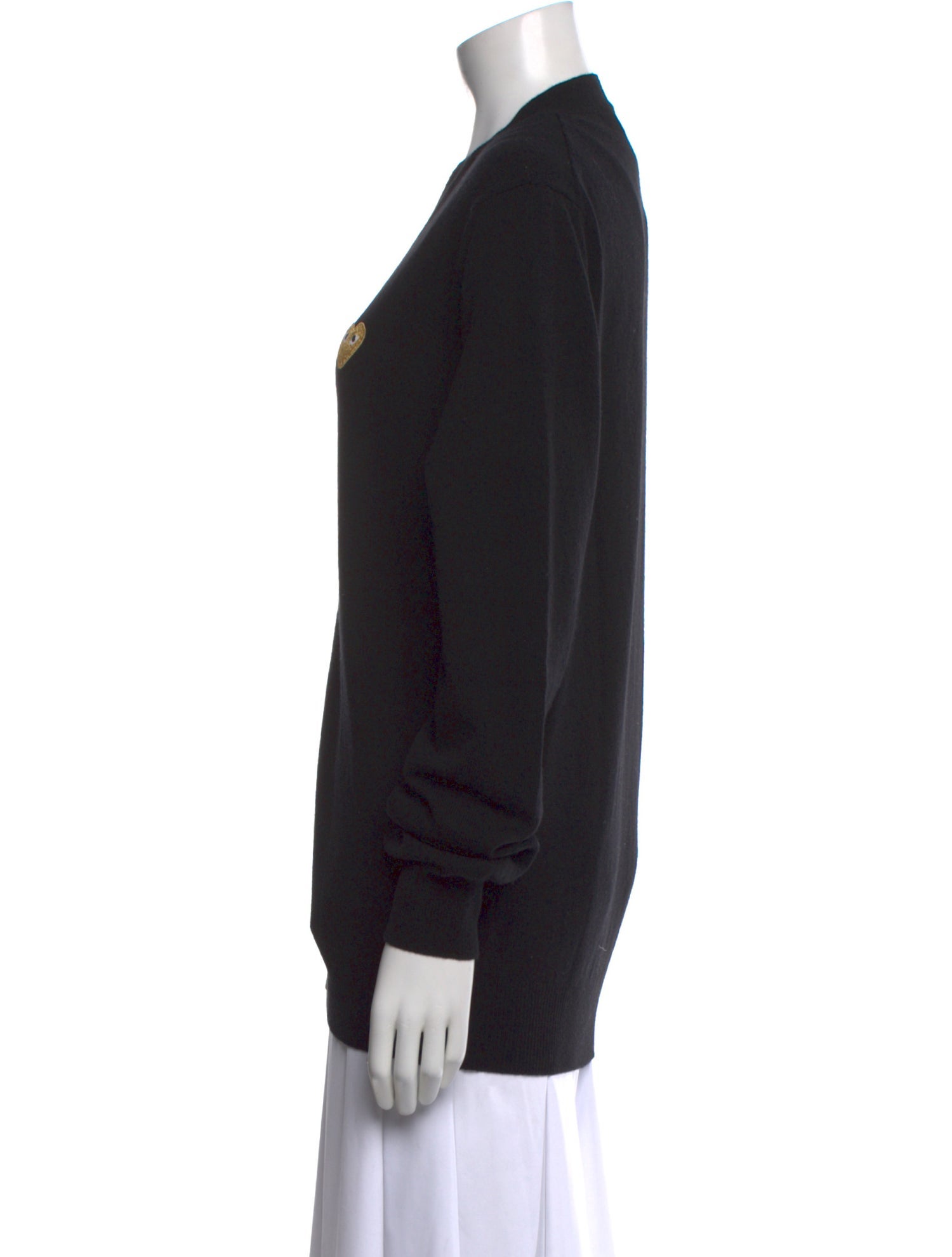 Comme des Garçons Play Wool V-Neck Sweater