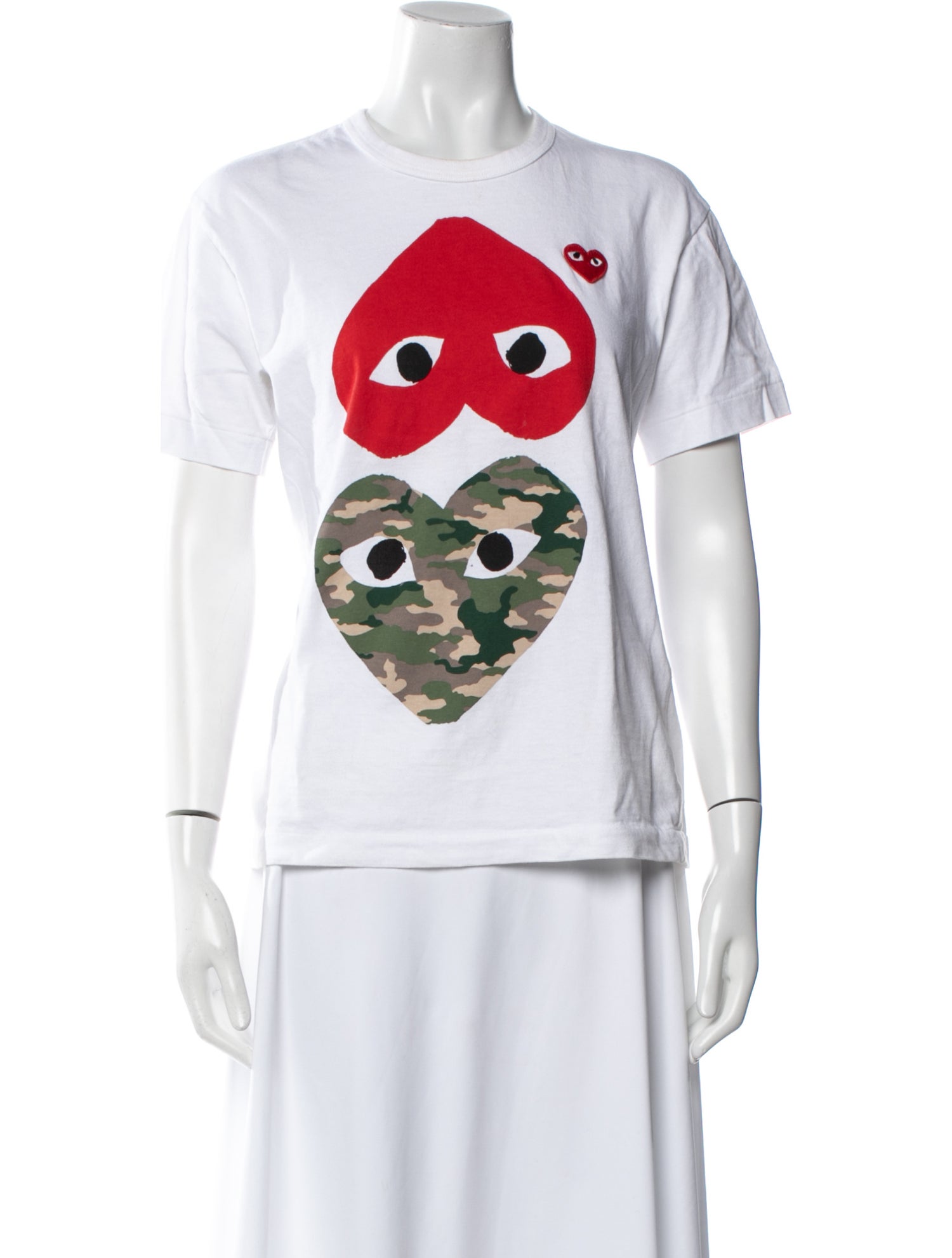 Comme des Garçons Play Graphic Print Crew Neck T-Shirt