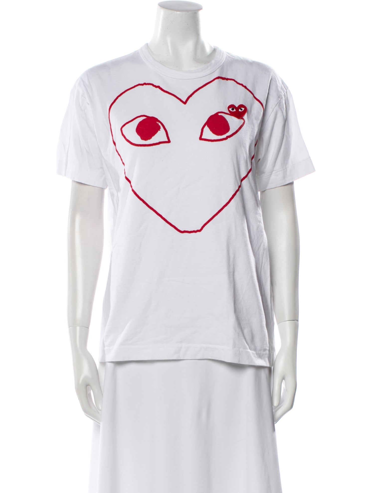 Comme des Garçons Play Graphic Print Crew Neck T-Shirt