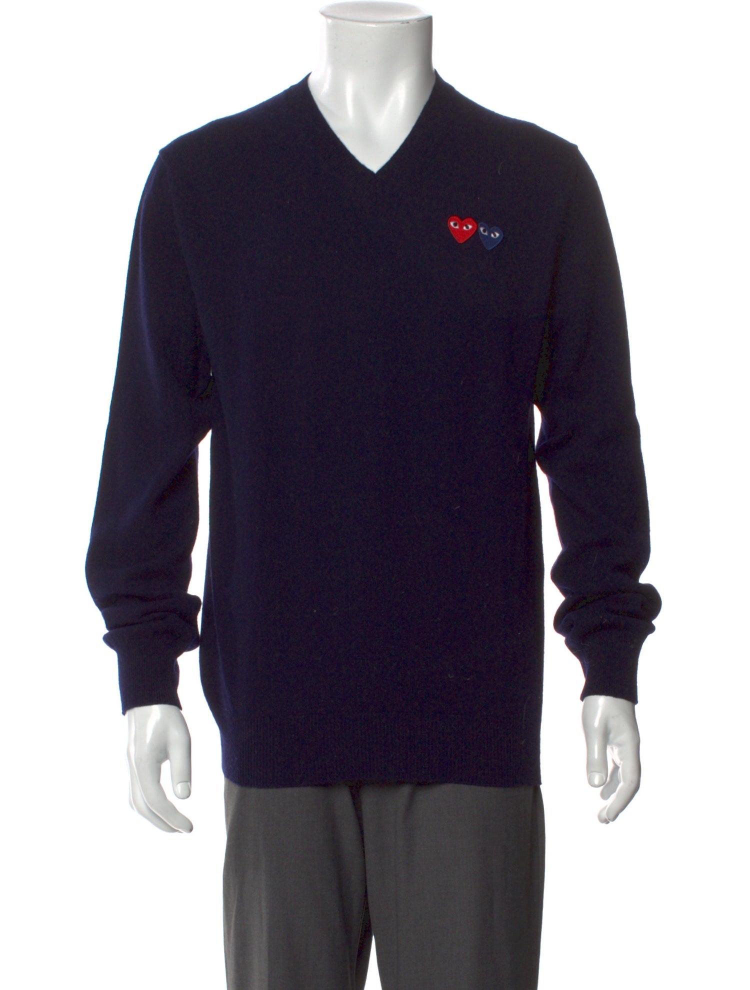 Comme des Garçons Play Wool Graphic Print Pullover