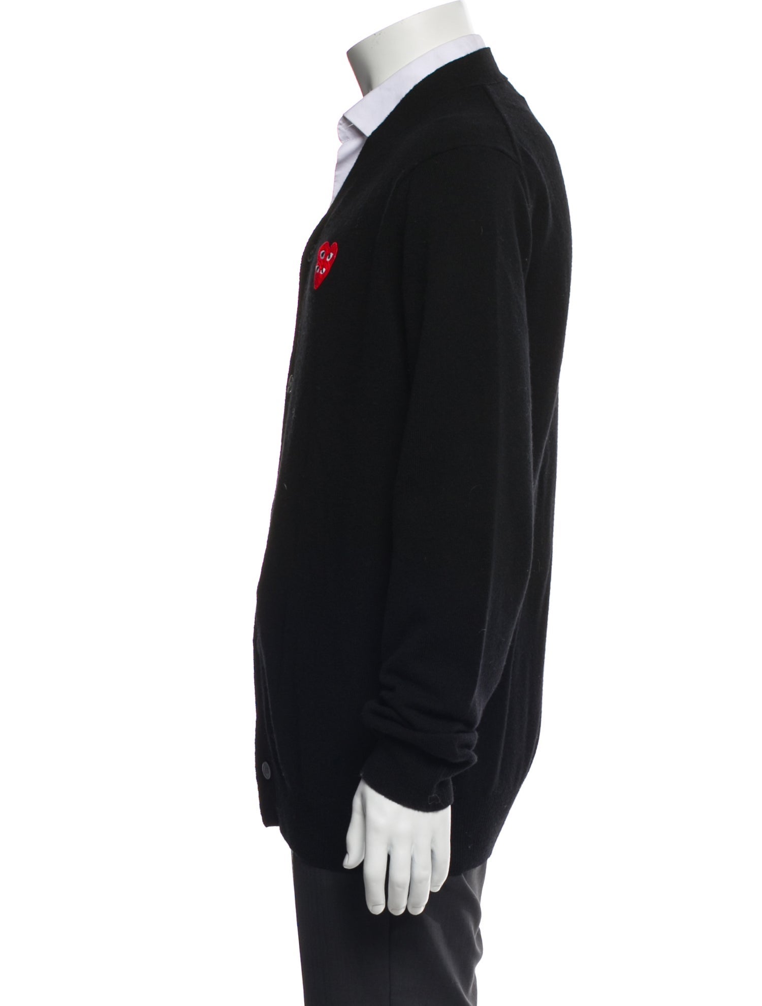 Comme des Garçons Play Wool V-Neck Cardigan w/ Tags