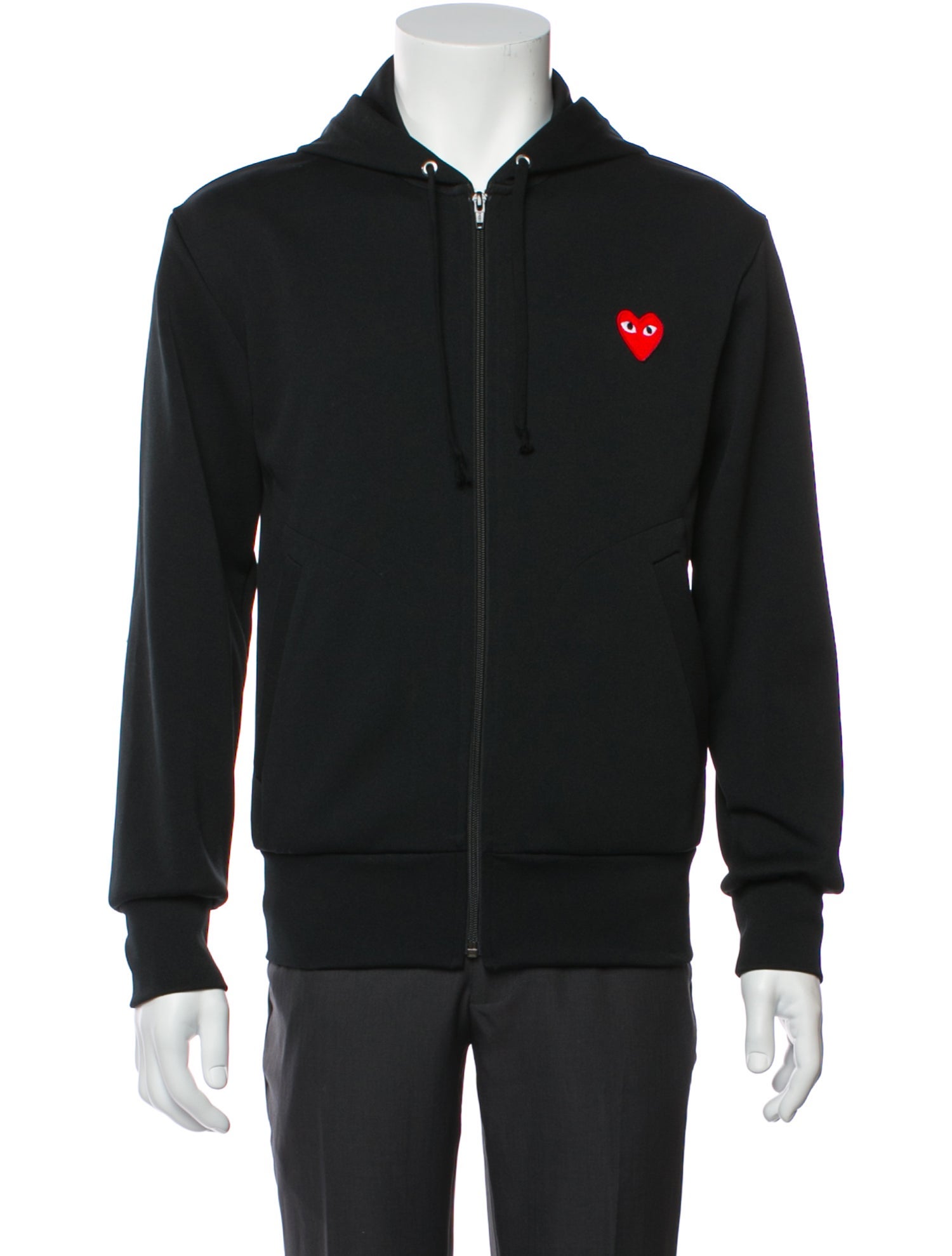 Comme des Garçons Play Graphic Print Crew Neck Hoodie