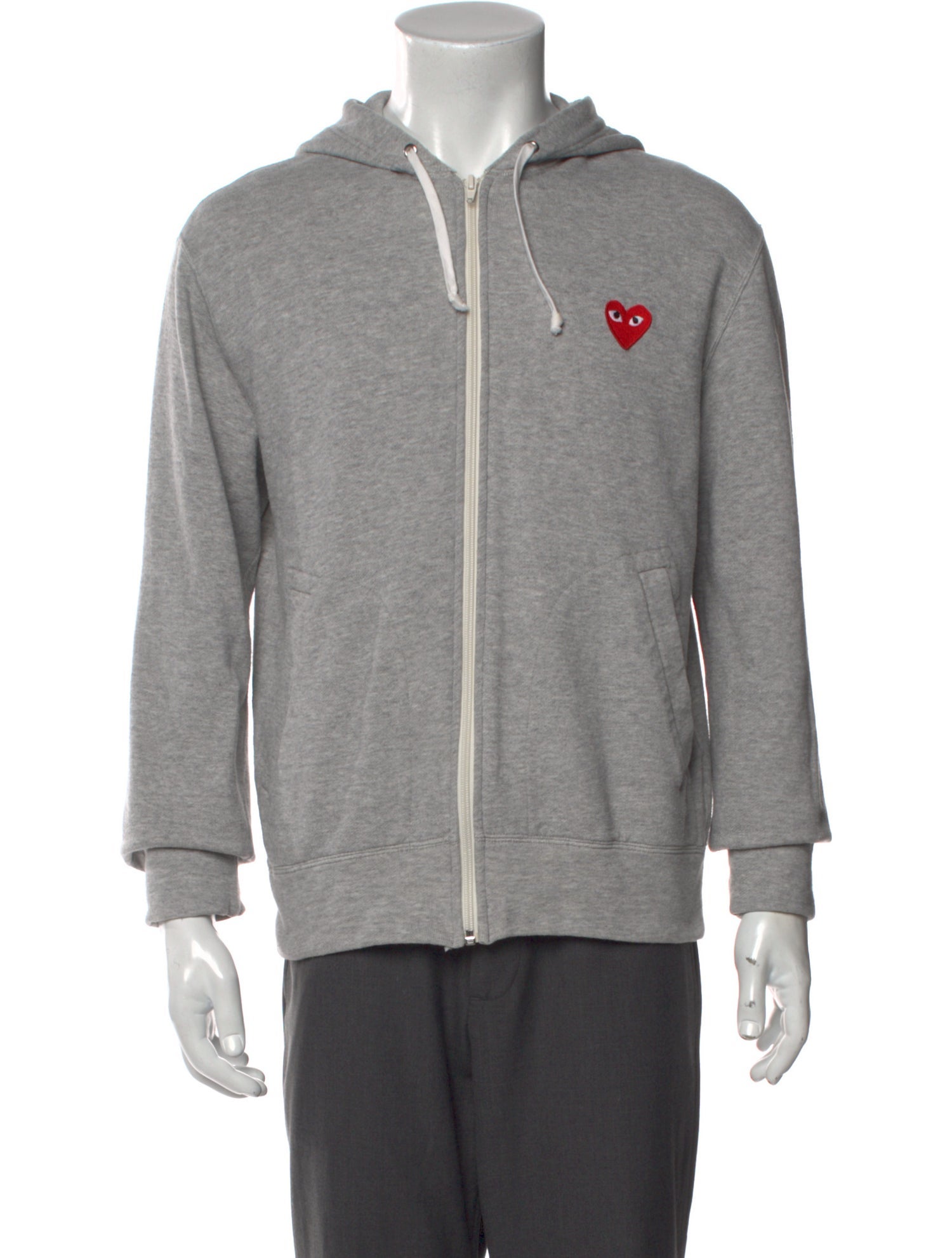 Comme des Garçons Play V-Neck Long Sleeve Hoodie