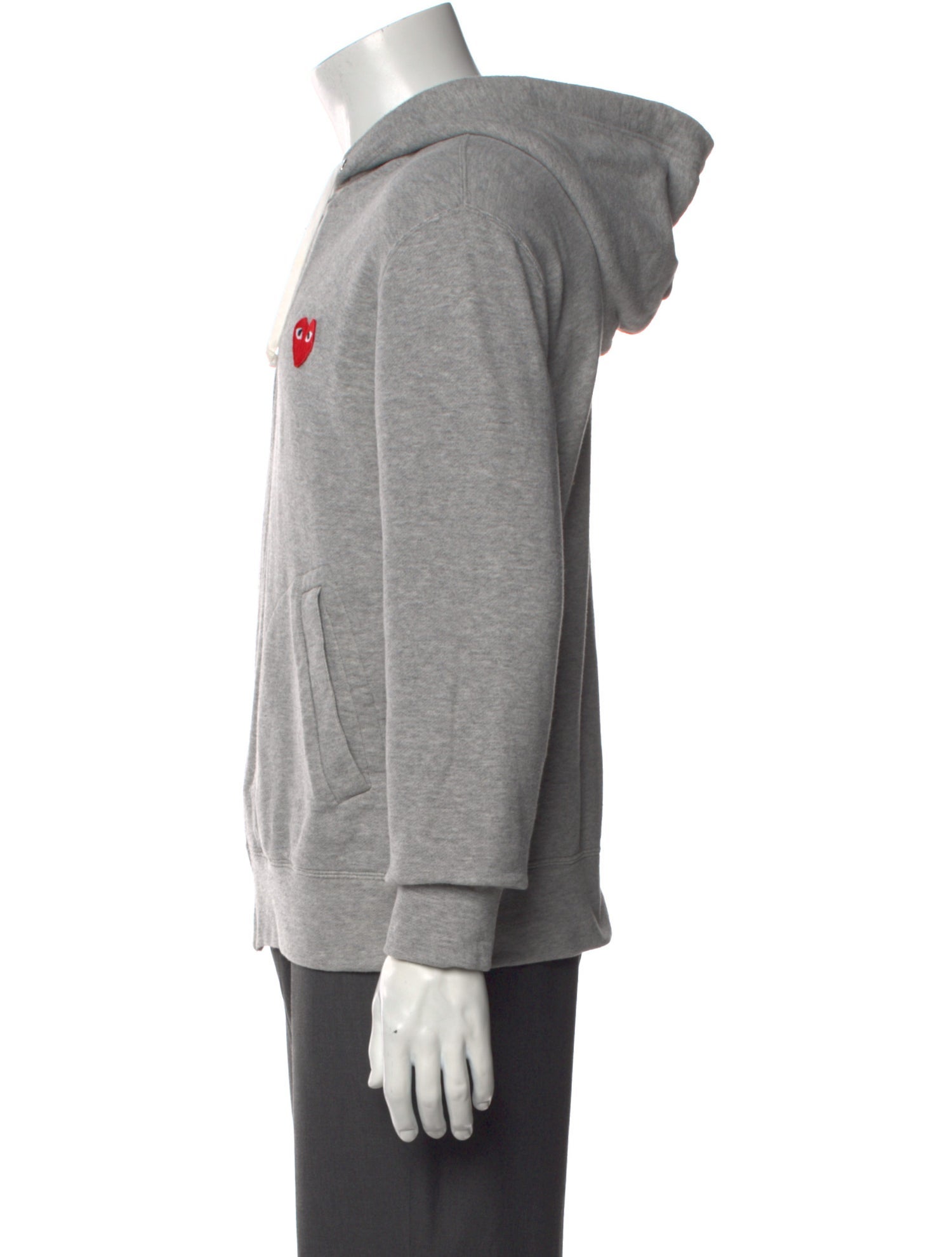 Comme des Garçons Play V-Neck Long Sleeve Hoodie