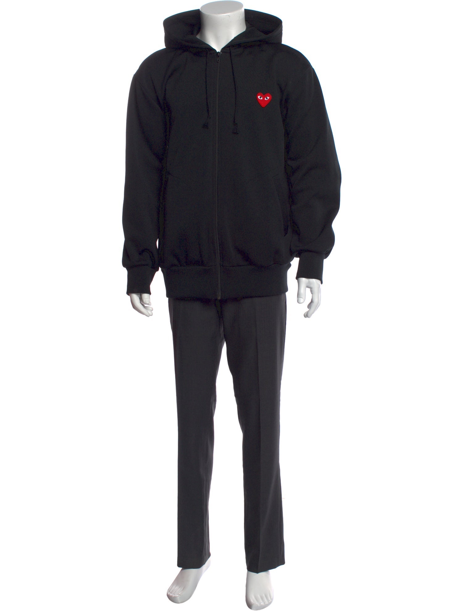 Comme des Garçons Play Graphic Print Crew Neck Hoodie