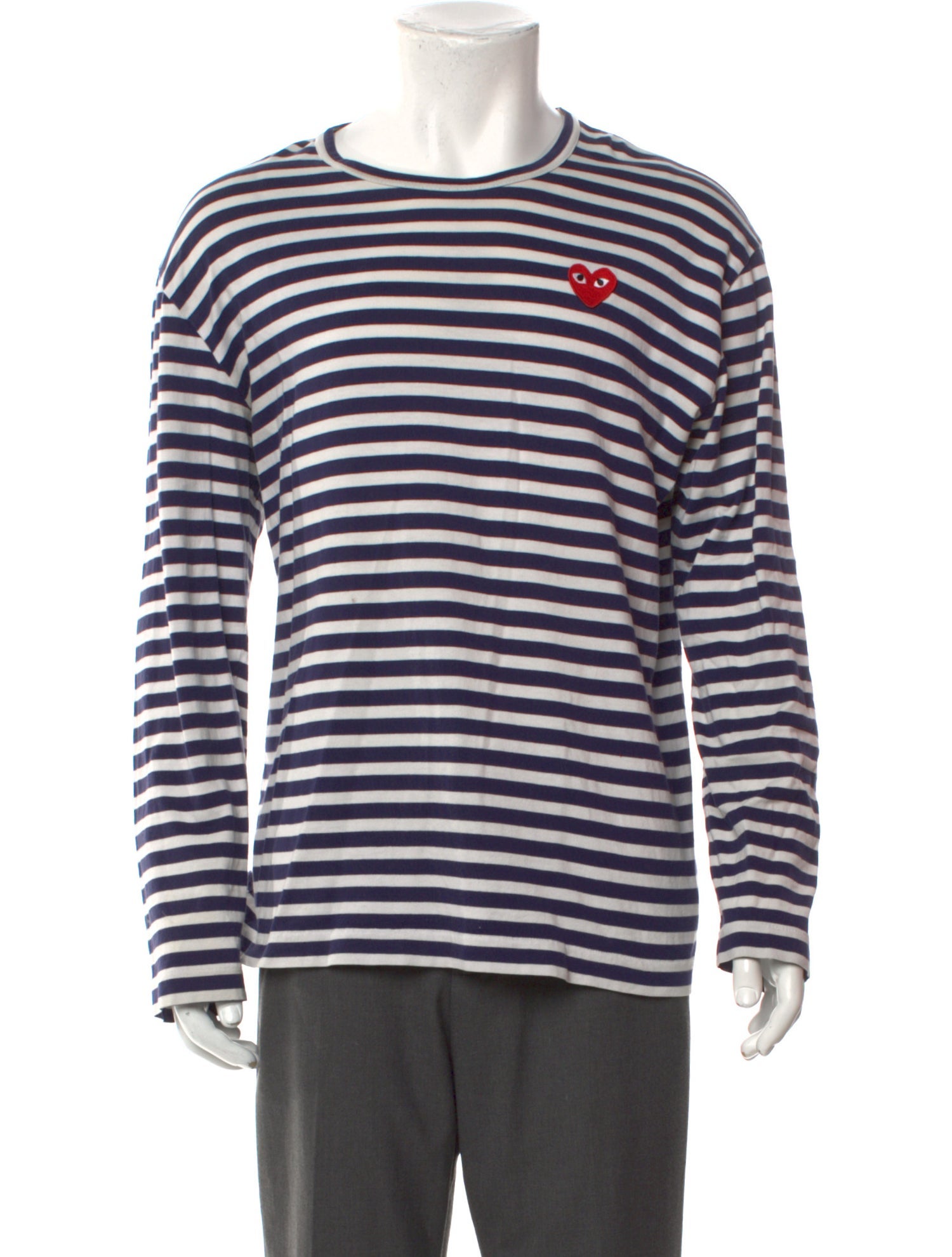 Comme des Garçons Play Striped Crew Neck T-Shirt